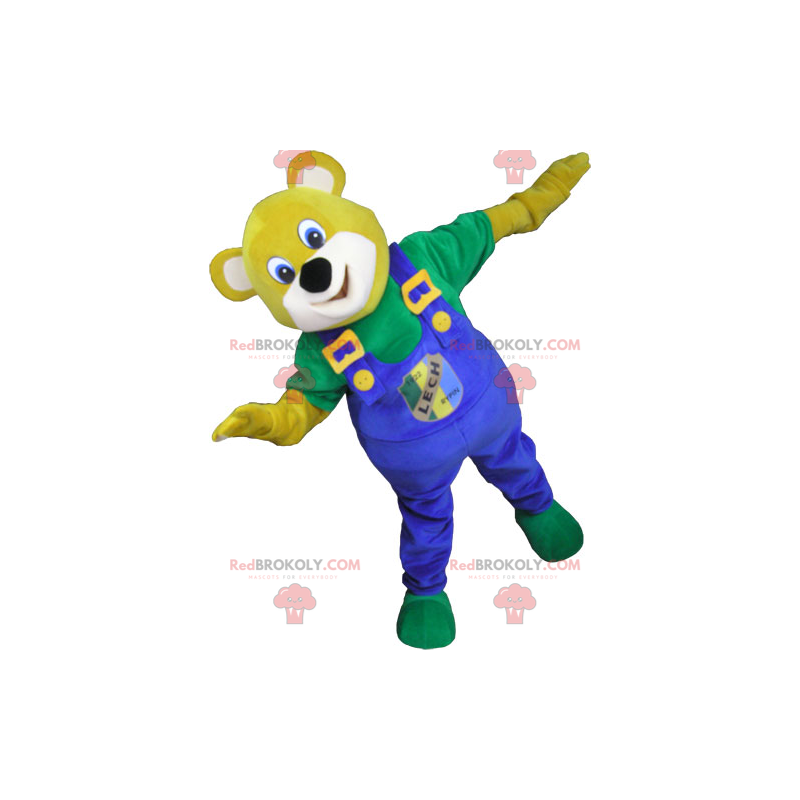 Bear mascot overalls - Redbrokoly.com