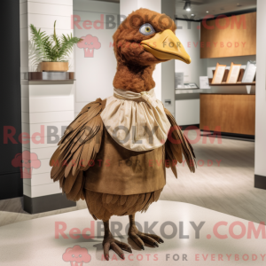 Brun Dodo Bird maskot...