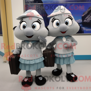 Postava maskota Grey Pair...
