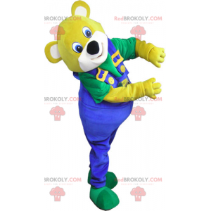 Bear mascot overalls - Redbrokoly.com