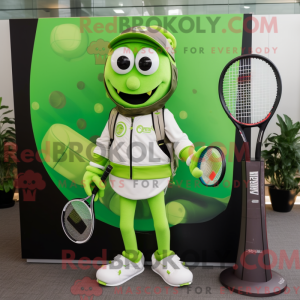 Limegrønn Tennisracket...