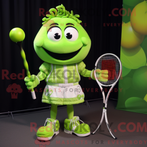 Limegrønn Tennisracket...