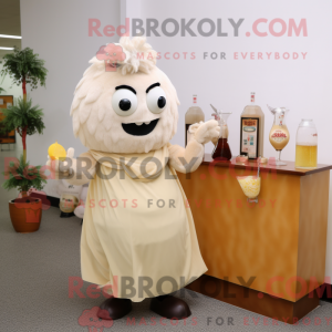 Personaggio mascotte beige...