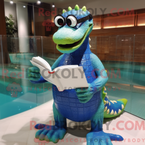 Blauwe krokodil...