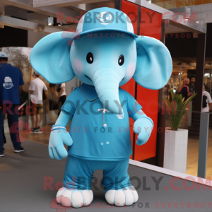 Máscara de elefante ciano...