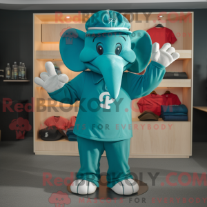 Máscara de elefante ciano...