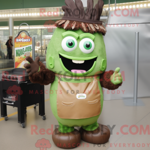 Postava maskota Olive Bbq...