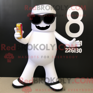 White Soda Can maskot...
