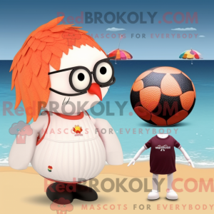 Peach Rooster maskot...