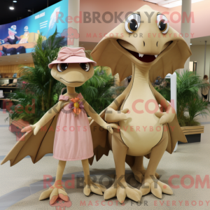 Tan Dimorphodon maskot...