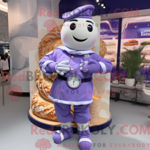Lavendel croissant maskot...