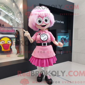 Disfraz de mascota rosa...