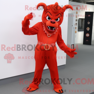 Djevel maskot kostyme...