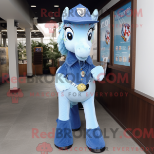 Blue Mare-maskotdraktfigur...