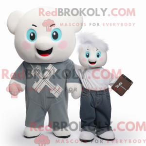 White Celtic Cross maskot...
