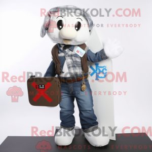 White Celtic Cross mascot...