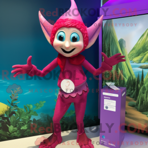 Máscara Magenta Elf com...