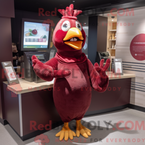 Postava maskota Maroon Hens...