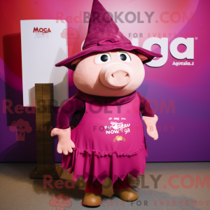 Magenta Sow máscara de...