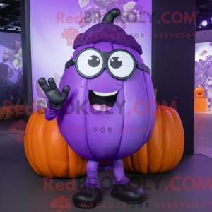 Purple Pumpkin mascot...
