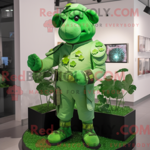 Postava maskota Lime Green...