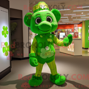 Postava maskota Lime Green...