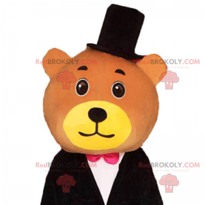 Mascota oso pardo sonriente - Redbrokoly.com