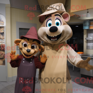 Tan Ratatouille maskot...