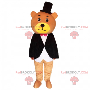 Mascota oso pardo sonriente - Redbrokoly.com