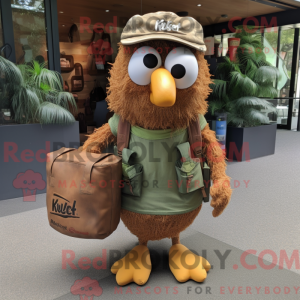 Rust Kiwi-mascottekostuum...