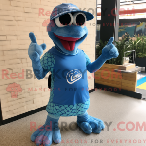 Blue Anaconda mascot...