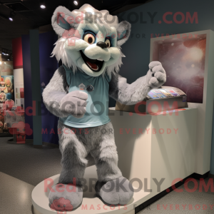 Silver Ice maskot kostume...