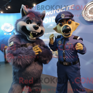 Navy Werewolf maskot...