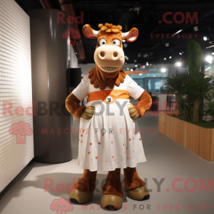 Disfraz de mascota Rust Cow...