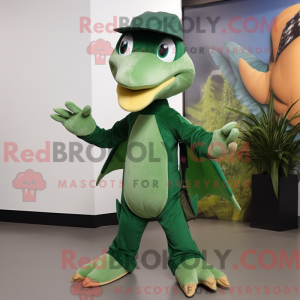 Forest Green Maskotdrakttyl...