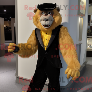 Gold Bavian maskot drakt...