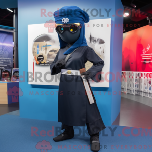 Navy Ninja-maskotdraktfigur...