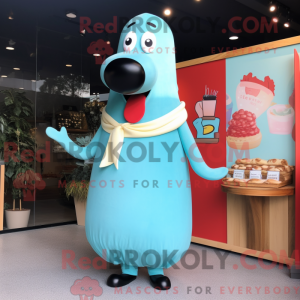Sky Blue Hot Dog...