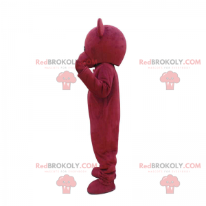 Mascote urso rosa - Redbrokoly.com
