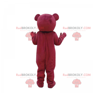 Mascote urso rosa - Redbrokoly.com