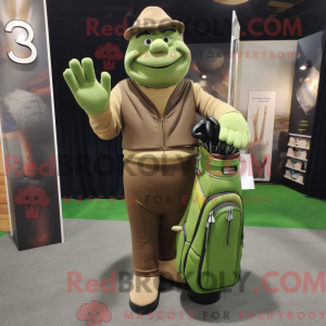 Olive Golf Bag maskot...