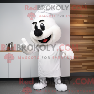 White Moussaka mascot...