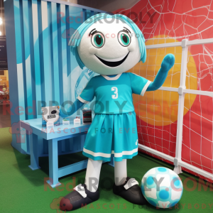 Teal Soccer Goal...