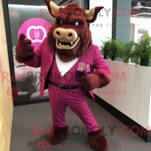 Magenta Minotaur maskot...