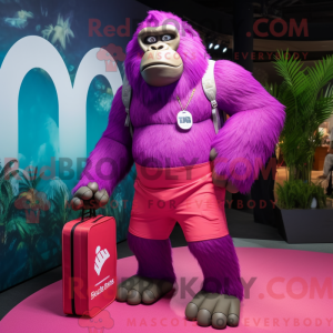 Disfraz de mascota Magenta...