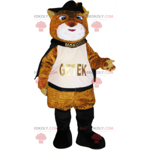 Brun kattmaskot - Redbrokoly.com