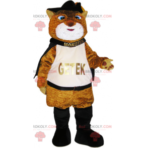 Brun støvlekattmaskot - Redbrokoly.com