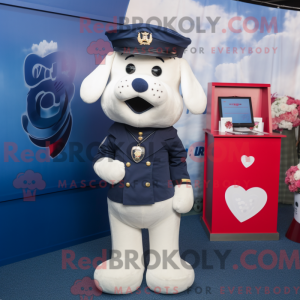 Navy Love Letter maskot...