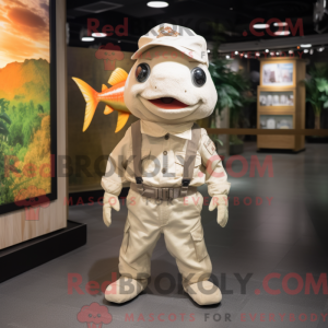 Kremowa maskotka Goldfish z...