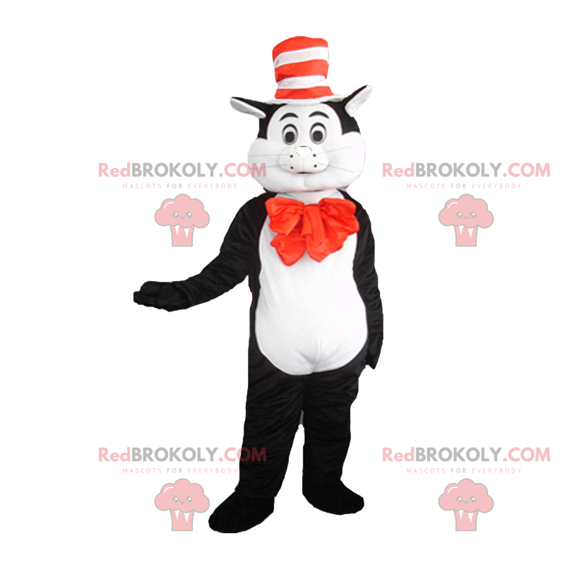 Mascotte du Chat Chapeaute - Dr Seuss - Redbrokoly.com